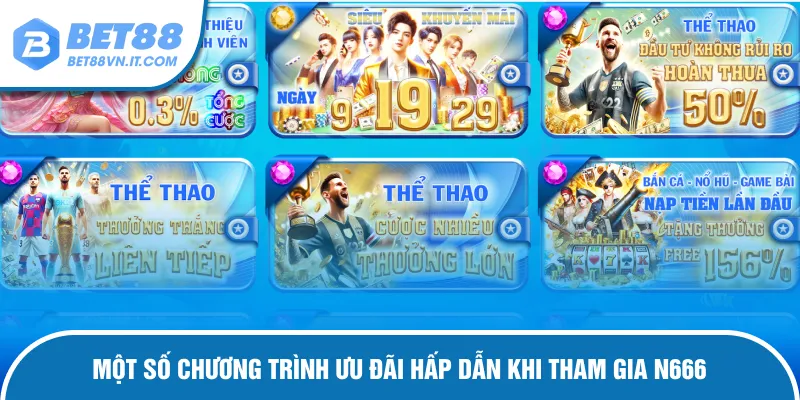 N666 - Hệ Thống Giải Trí Hàng Đầu Của Các Thành Viên Những chương trình quà tặng hấp dẫn với mức thưởng lớn