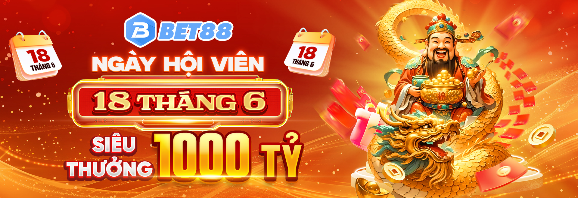 Thưởng ngày hội thành viên khuyến mãi tại bet88.